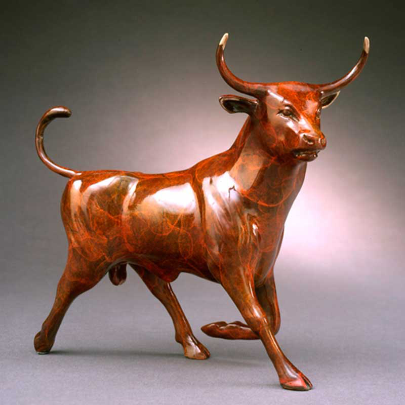 Brass huge bull sculpture outdoor large animal statues